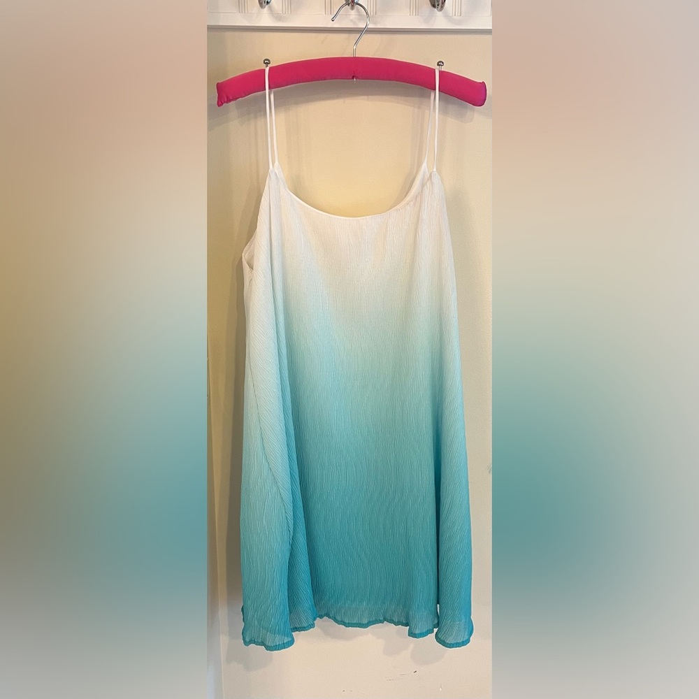Ombré spaghetti strap mini dress- size M